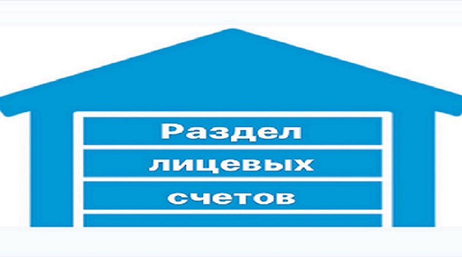 Раздел лицевых счетов.